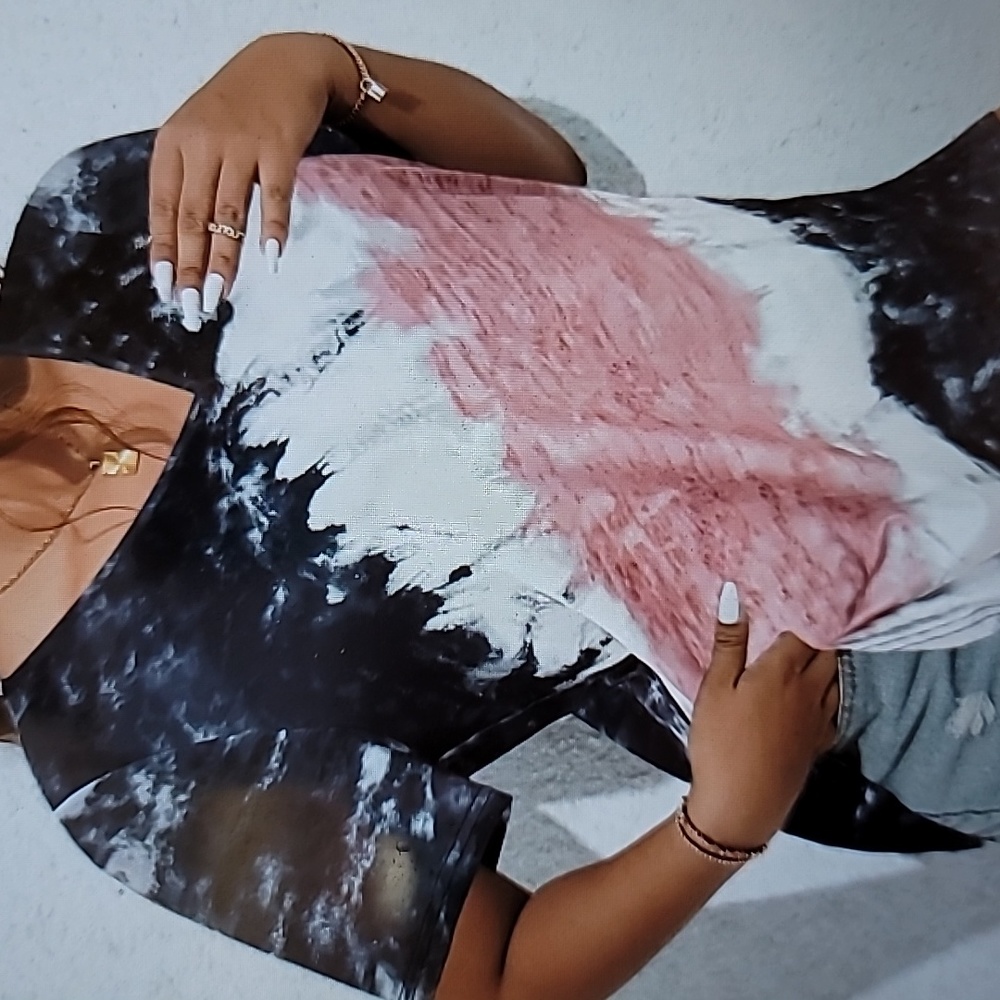 #42 Tie Dye V Neck T Shirt